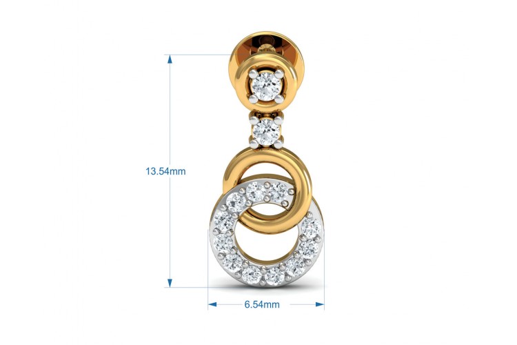 Anishi Diamond Dangle Earrings